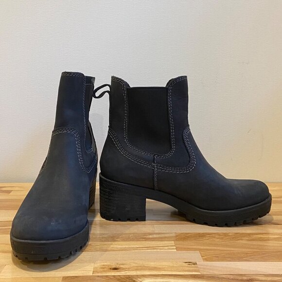 Cougar Dallas Waterproof Womens chunky heels Ankle Boots Dark blue Size 7M - Picture 6 of 16